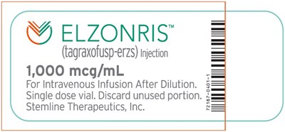 elzonris-01.jpg 1000 mcgg/mL Vial Label - elzonris 01