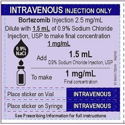 bortezomib-injection-10.jpg PRINCIPAL DISPLAY PANEL - 2.5 mg Sticker Label - bortezomib injection 10