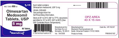 445 (Olmesartan Tablets 5mg 90s)