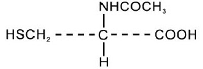 Chemical Structure (Acetylcysteine 01)