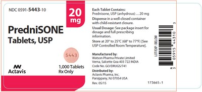 image-4.jpg NDC 0591-5443-10 PredniSONE Tablets, USP 20 mg 1,000 Tablets Rx only - image 4