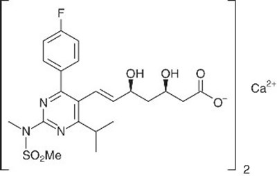 rosuvastatin-str.jpg structural formula - rosuvastatin str