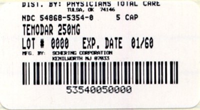 5354.jpg PRINCIPAL DISPLAY PANEL - 250 mg Capsule - 5354