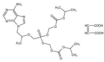 Tenofovir Disoproxil Fumarate Structural Formula (Image 04)