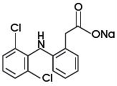Chemical Structure - diclofenac 01