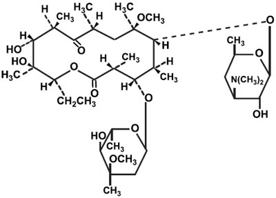 Chemical Structure - clarithromycin str