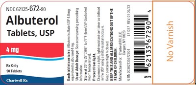 "albuterol Tablets 4mg-bottle Label" (Albuterol 4mg Bottle Label)