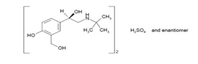 "chemical Stucture" (Albuterol Stucture)