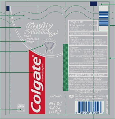 Principal Display Panel - 119 g Tube Label - colgate cavity 01
