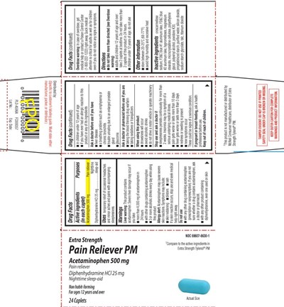 Acetaminophen 500 mg Diphenhydramine HCl 25 mg - apap pm caplet tcb 1