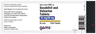 1000 Tablets (Sacubitrilvalsartan 24 26 mg)
