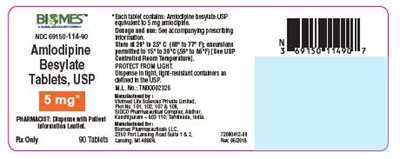amlodipine 5mg 90count