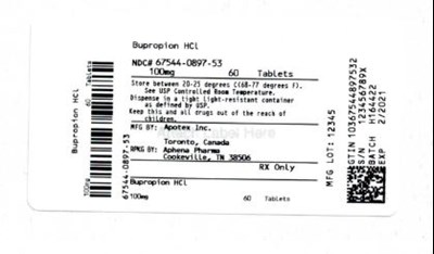 Bottle Label 100 mg (67544 0897 53)
