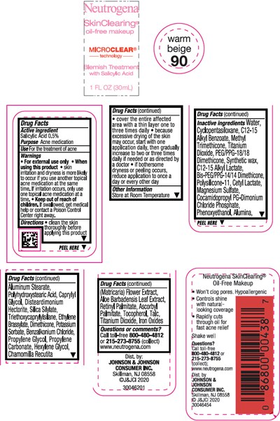 neutrogena-09.jpg Principal Display Panel - 30 mL Bottle Label - Warm Beige 90 - neutrogena 09
