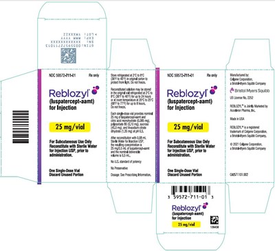 reblozyl-02.jpg PRINCIPAL DISPLAY PANEL - 75 mg Vial Carton - reblozyl 02