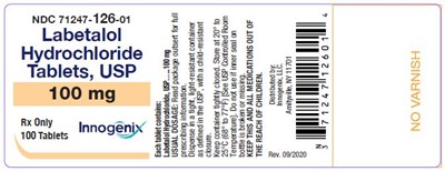 labetalol-label1.jpg Labetalol 100 mg - labetalol label1