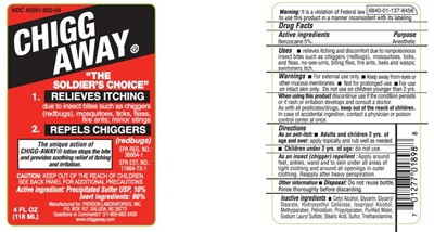 Principal Display Panelndc 45591-002-04chiggawayrelieves Itchingrepels Chiggers4 Fl Oz(118 mL) (Chigg Away 01)