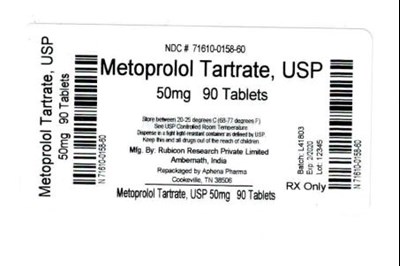 Bottle Label 50 mg - 71610 0158 60
