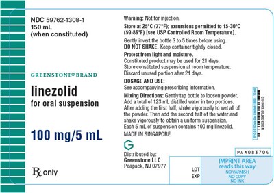 linezolid-04.jpg PRINCIPAL DISPLAY PANEL - 150 mL Bottle Label - linezolid 04