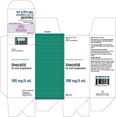 linezolid-05.jpg PRINCIPAL DISPLAY PANEL - 150 mL Bottle Carton - linezolid 05