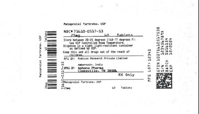 Bottle Label 25 mg (71610 0517 53)