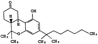 Structural formula of Cesamet - image 01