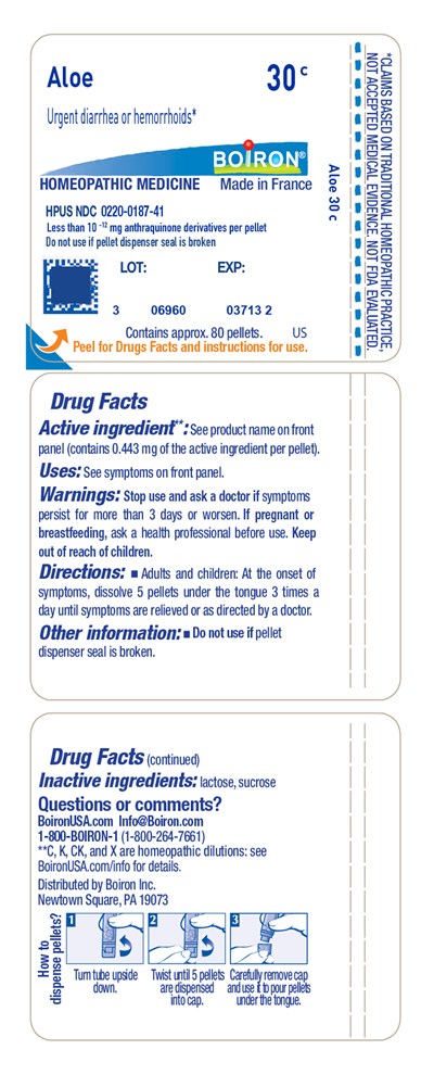 Aloe 30C label