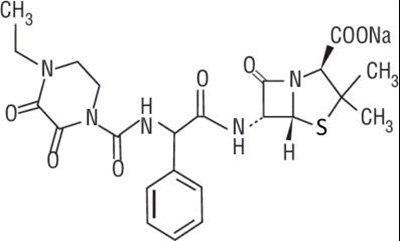 pip01-0008-01.jpg Chemical Structure of Piperacillin Sodium - pip01 0008 01