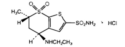 Dorzolamide Chemical Structure (Image 01)