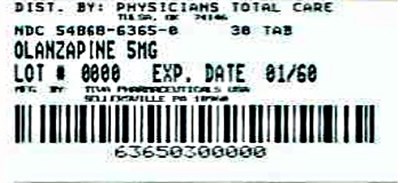 Olanzapine Tablets Usp  5mg  30s Label (6365)