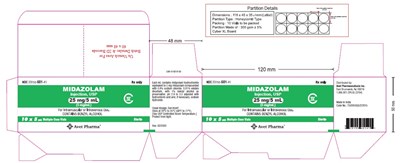 Midazolam Spl 25mg Carton