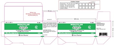 Midazolam Spl 25per5ml Carton