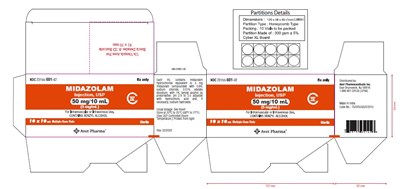 Midazolam Spl 50mg Carton