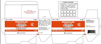 Midazolam Spl 50per10ml Carton