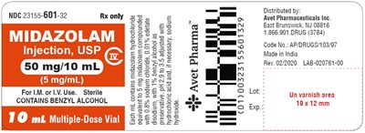 Midazolam Spl 50per10ml Container