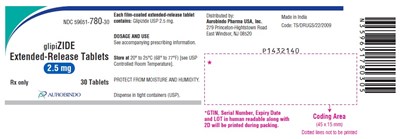 glipizide-fig1.jpg PACKAGE LABEL-PRINCIPAL DISPLAY PANEL - 2.5 mg (30 Tablet Container) - glipizide fig1