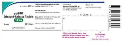 glipizide-fig3.jpg PACKAGE LABEL-PRINCIPAL DISPLAY PANEL - 10 mg (30 Tablet Container) - glipizide fig3