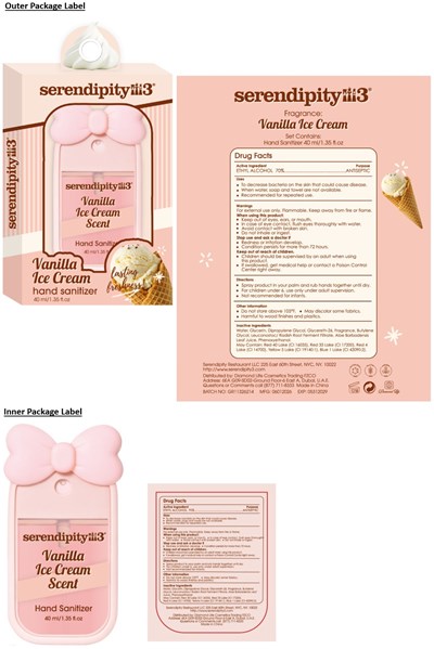 Hand Sanitizer Vanilla Ice Cream Scent (87247455 3)