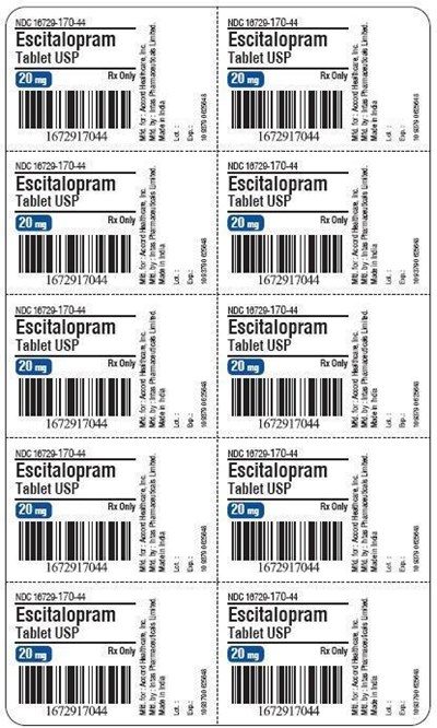 Escitalopram 20 mg Blister - escitalopram 20mg blis