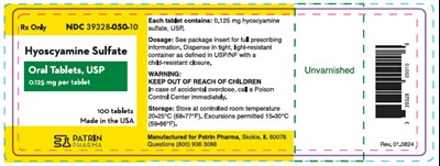 Principal Display Panel (100 Tablet Bottle Label)