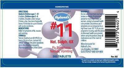 Label (Nat Sulph 6x 500 Tablets)