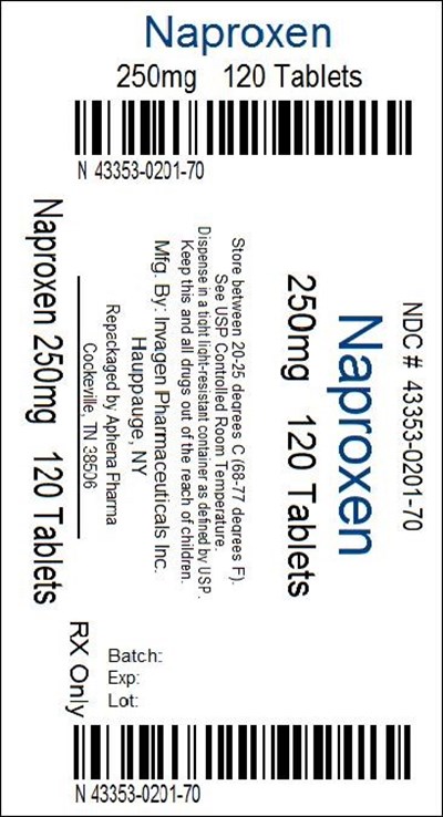 Bottle Label 250mg - 43353 0201 70