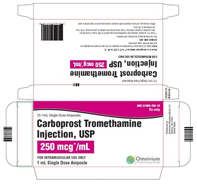 10 Single-dose Ampoule Carton (Carboprost Tromethamine 3)