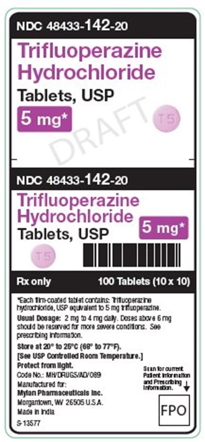 Trifluoperazine Hydrochloride 5 mg Tablets, Usp Unit Carton Label (Image 07)