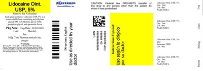 Lidocaine Oint Usp 5% Taro (Lidocaine 02)
