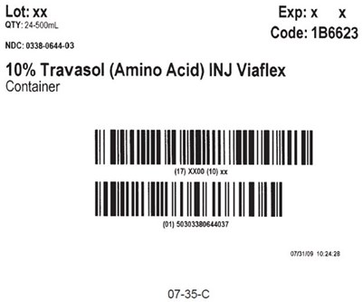 Representativetravasol Carton Label   0338-0644-03 (Image 02)