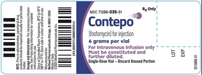 Principal Display Panel (CONTEPO 6 grams per vial Container Label)