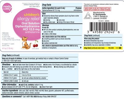 Diphenhydramine HCl 12.5 mg (Childrens Allergy Cherry Liquid Ric 1)