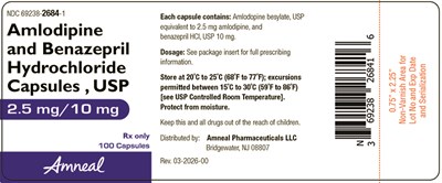2.5 mg/10 mg 100ct Label (Amlodipine And Benazepril HCl Capsules 3)