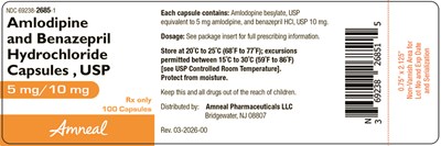 5 mg/10 mg 100ct Label (Amlodipine And Benazepril HCl Capsules 4)